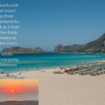 Center Manolia Dream 3 Bedroom Apartment 100M Away From The Beach Chania  Ngoại thất bức ảnh