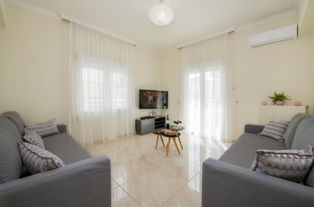 Center Manolia Dream 3 Bedroom Apartment 100M Away From The Beach Chania  Ngoại thất bức ảnh