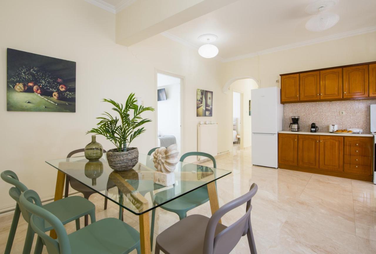 Center Manolia Dream 3 Bedroom Apartment 100M Away From The Beach Chania  Ngoại thất bức ảnh